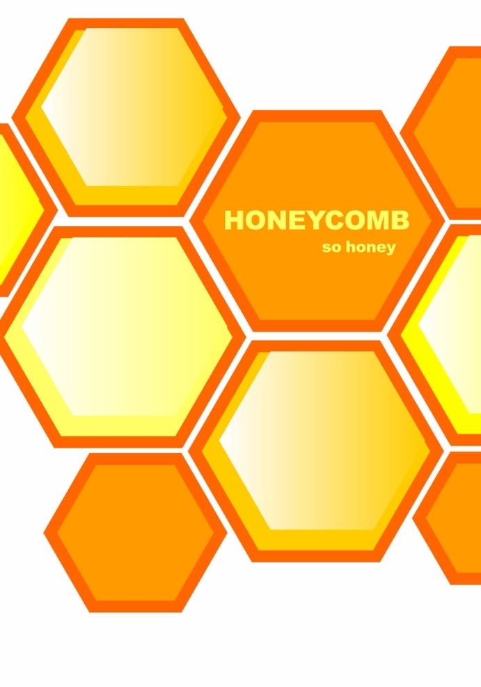 蜂窝排版框架 蜂窝 蜂巢 金色 矢量 蜂蜜 标志图标 其他图标