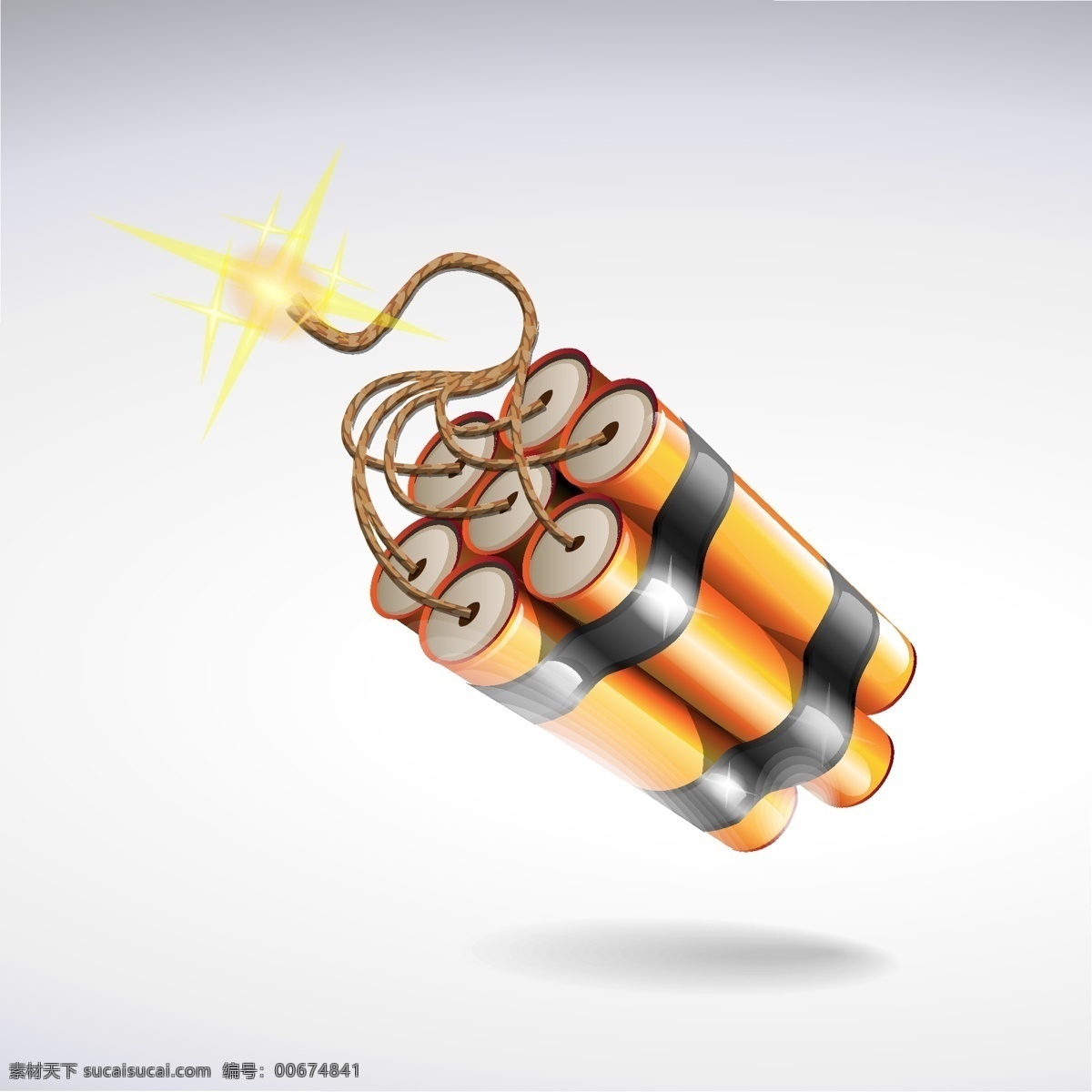 燃烧的炸弹 炸药 炸弹 图标武器 装备 军事武器 雷管 火花 eps格式