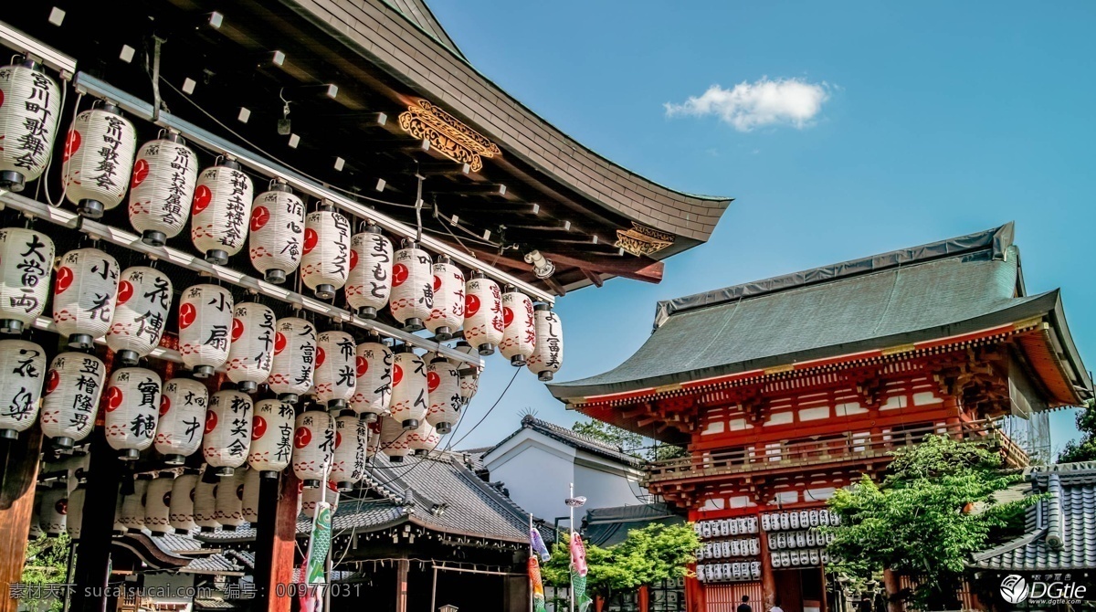日本神社一角 日本 神社 建筑 大殿 木建筑 建筑园林 建筑摄影