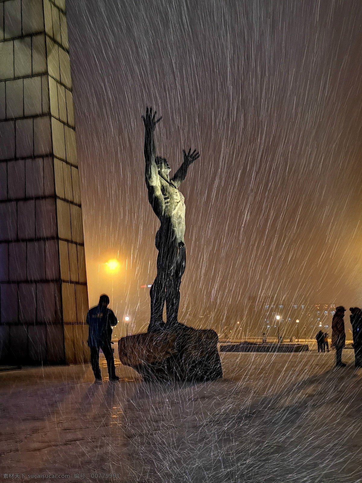 长春 地标 解放广场 雕塑 冰雪 冬季 旅游摄影 国内旅游