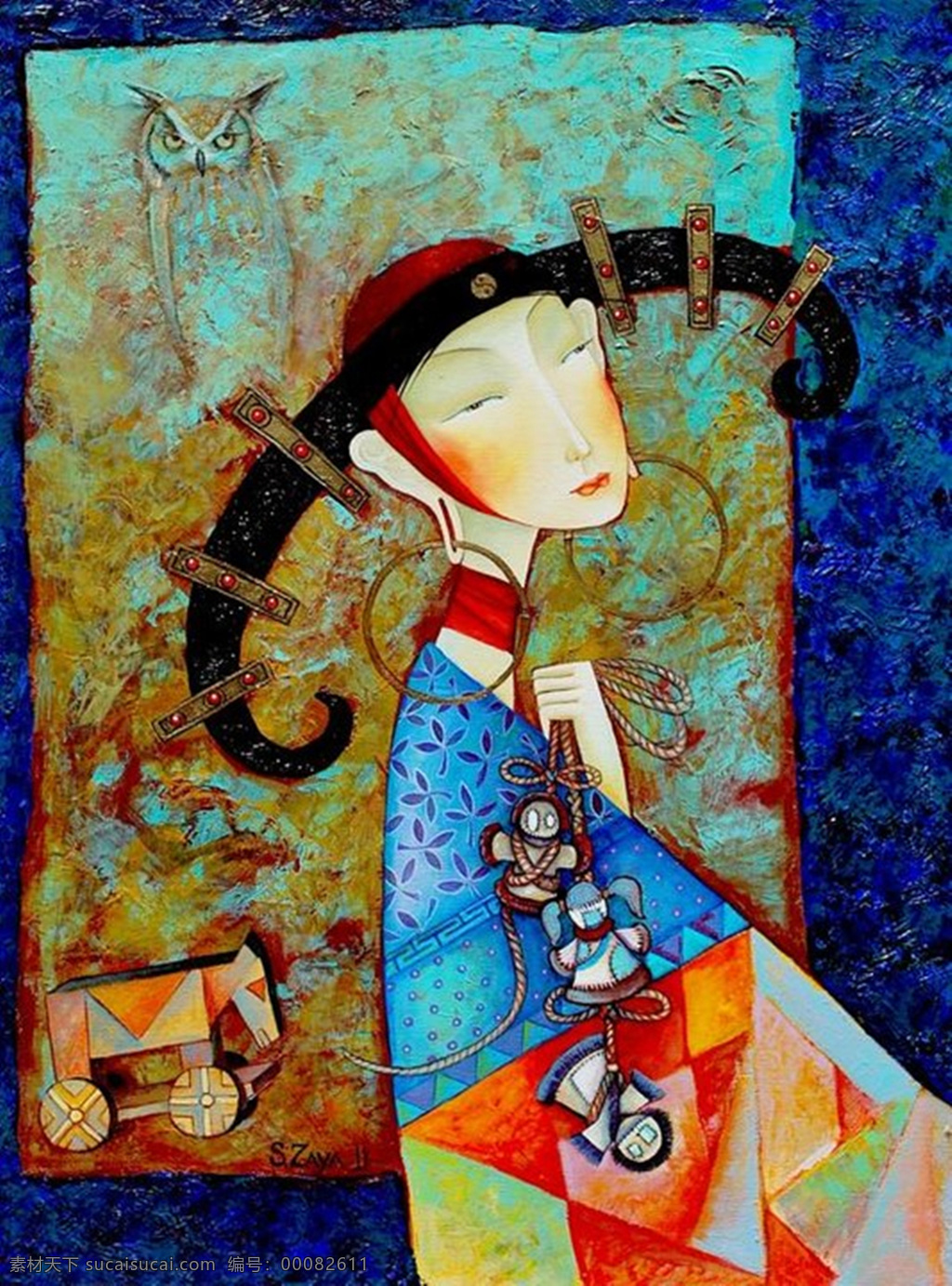 插画 抽象 绘画书法 蒙古族 人物 图案 文化艺术 设计素材 模板下载 蒙古族插画 艺术 psd源文件