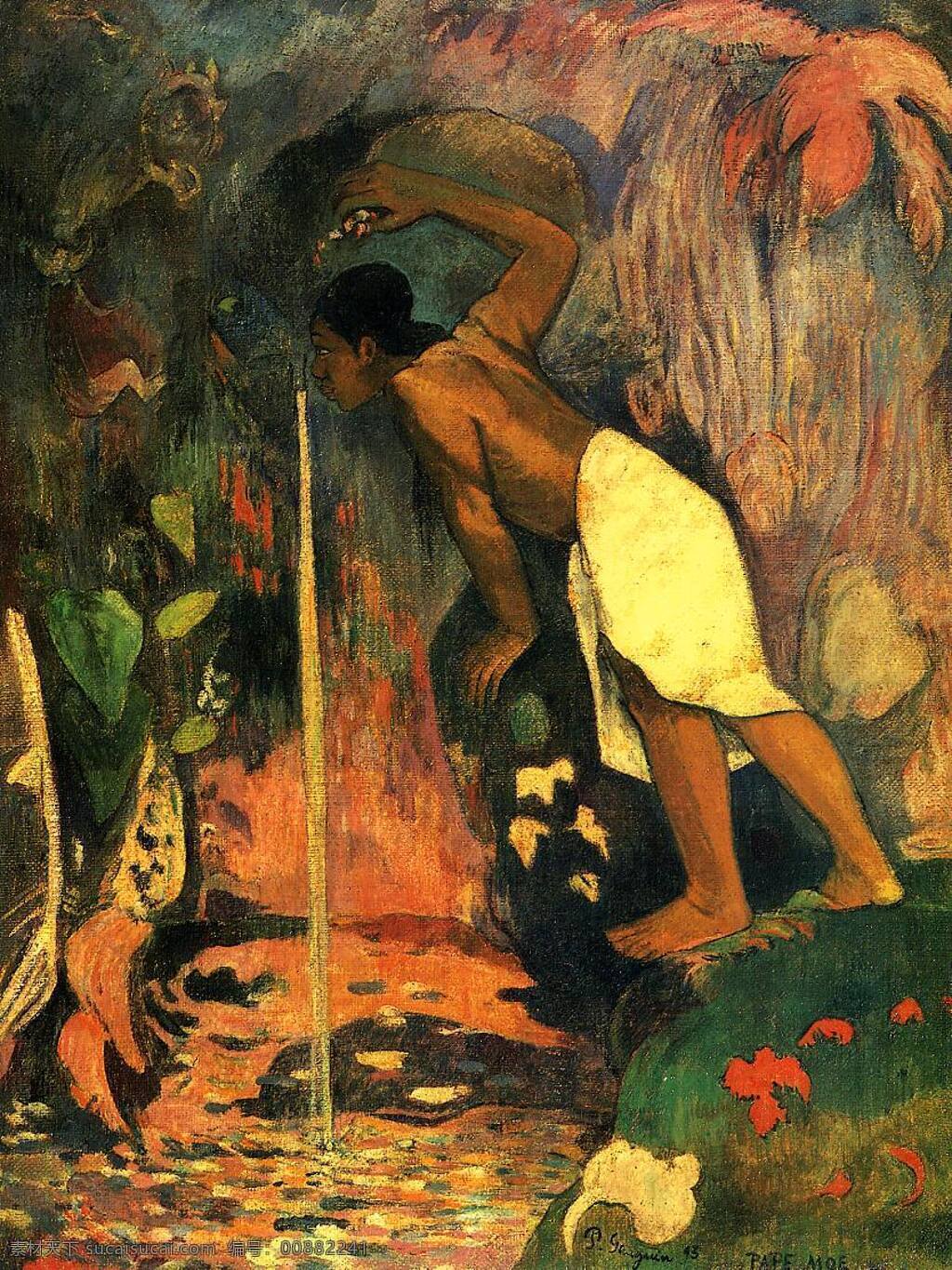 gauguin 后 印象主义 风景 人物 田园 自然 静物 油画 装饰画 法国 画家 保罗 高更 paul