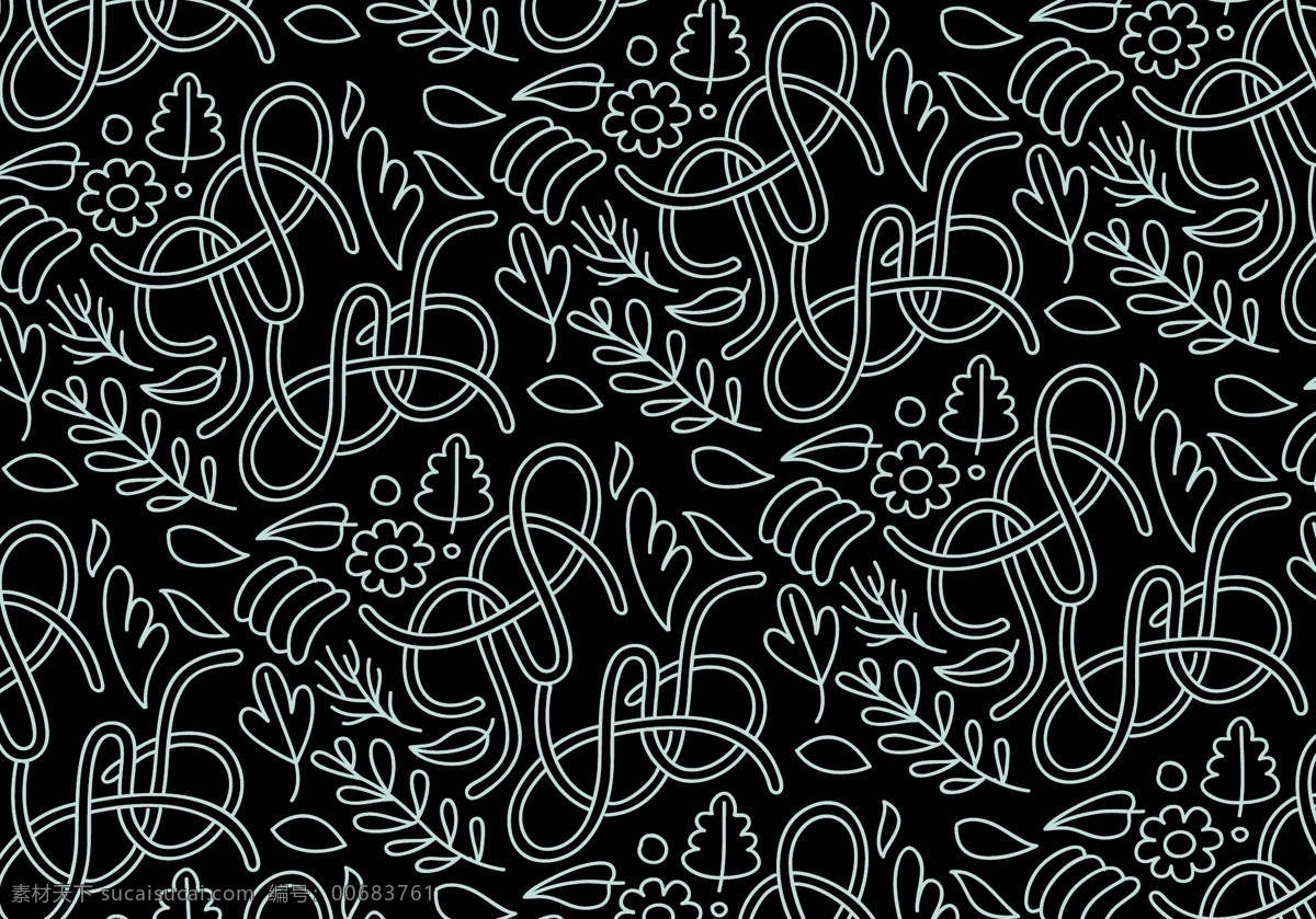 抽象 自然 轮廓 模式 图案 无缝 背景 墙纸 线条 花卉 黑色 笔触 线性 装饰 观赏 线性图案 抽象背景 自然图案 自然背景 抽象自然 抽象叶 叶型