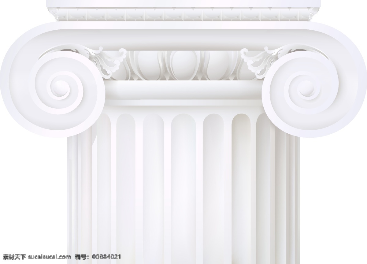 罗马柱 雕刻 环境设计 建筑材料 建筑设计 欧洲 石柱 石刻 手绘 矢量 装饰素材