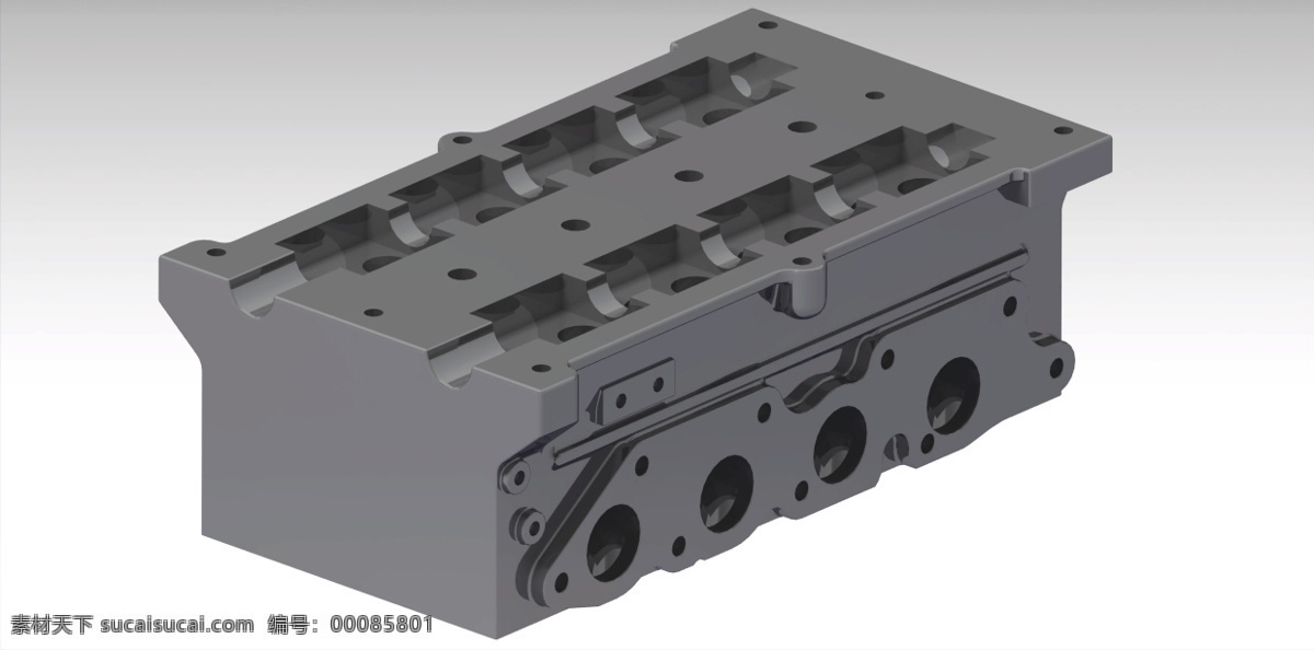 福特 gt 发动机 缸体 缸盖 机械设计 汽车 夹具 3d模型素材 其他3d模型