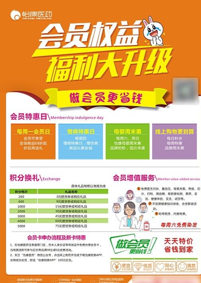 会员权益 会员 升级 福利 积分 会员更省钱 印刷品