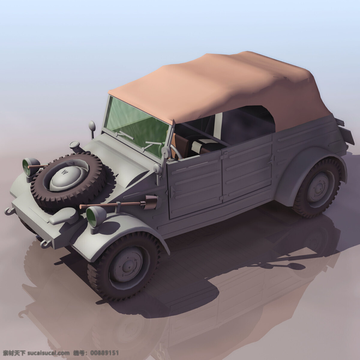 军用 汽车模型 kubel 军事模型 军用汽车模型 陆军武器库 3d模型素材 其他3d模型