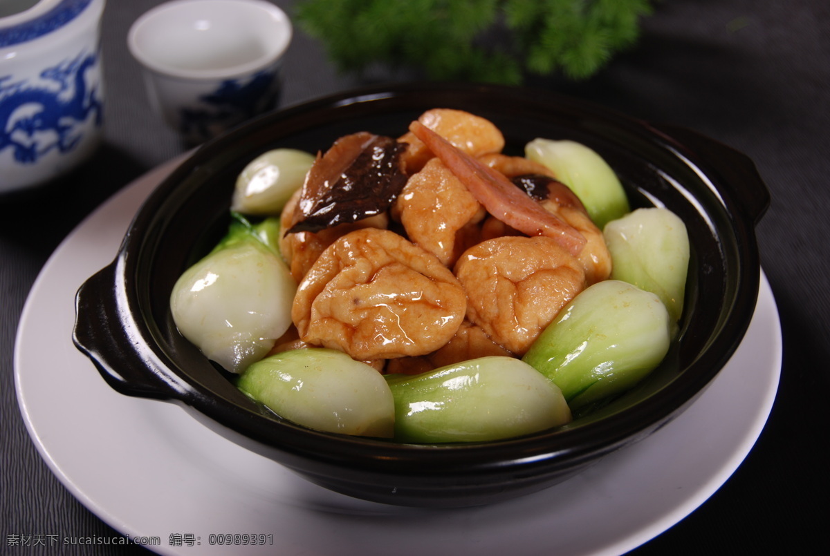 特色面筋煲 传统美食 餐饮美食