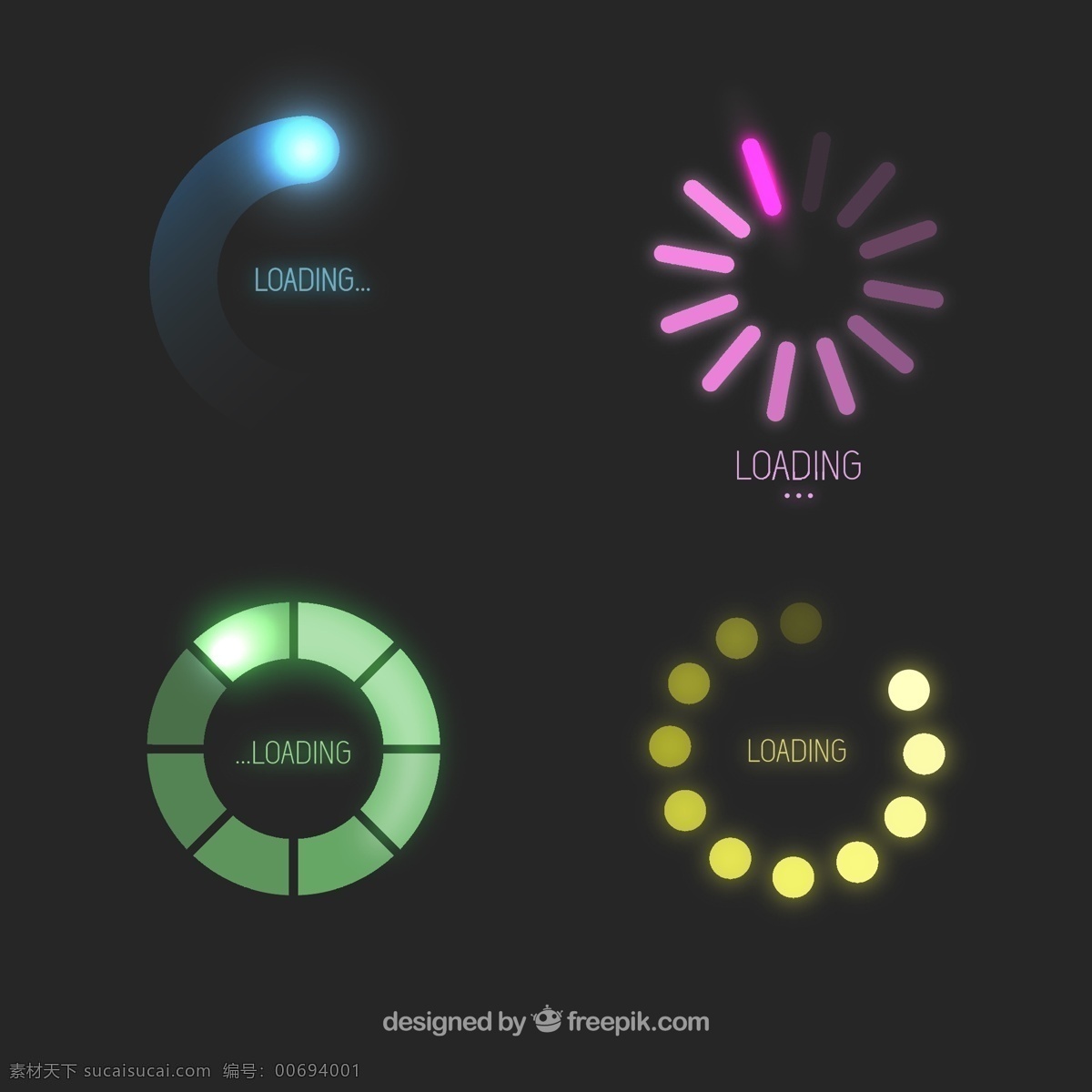 丰富多彩 加载 图标 网络 霓虹灯 五颜六色 网络图标 界面 负载 计算 指标 装载机 黑色