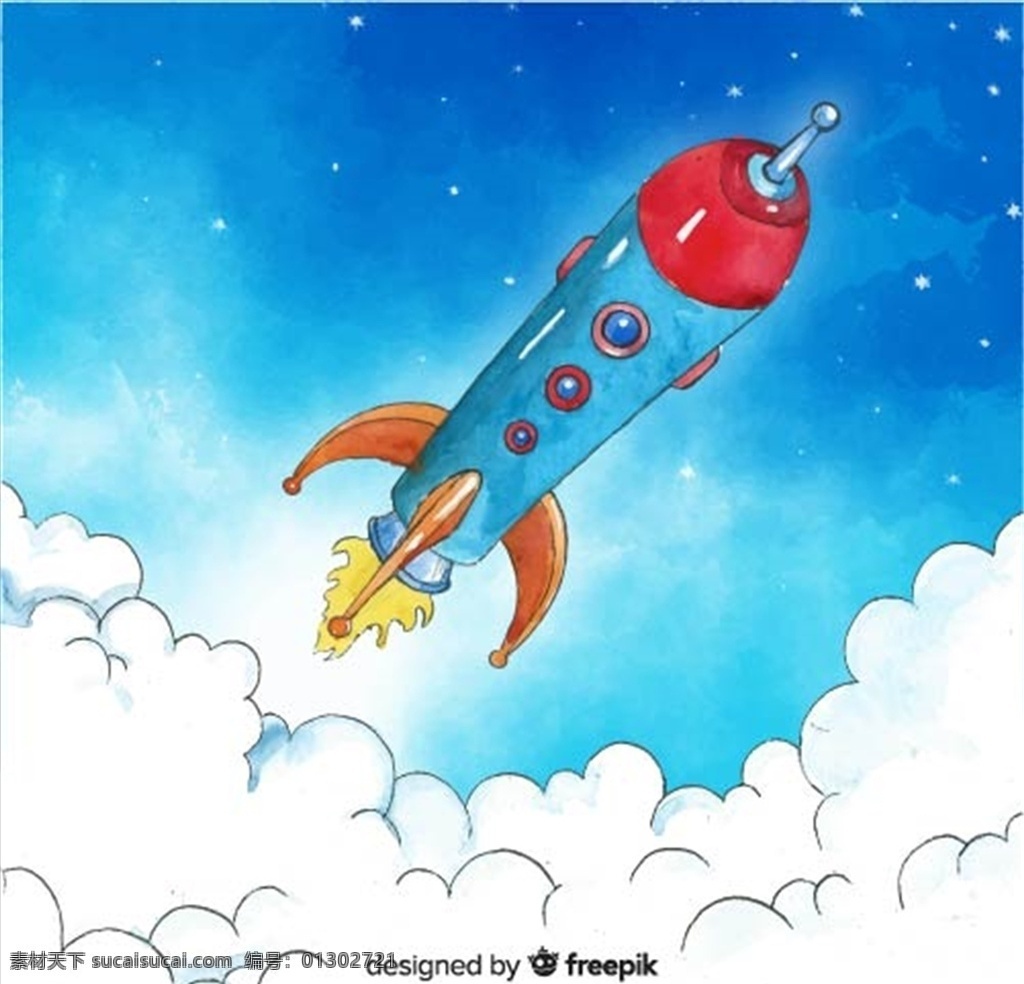 卡通火箭图片 火箭 太空 星空 动漫 动画 卡通素材 卡通人物 卡通设计 元素 矢量 儿童画 背景墙 壁纸 墙纸 壁画 墙贴 贴纸 装饰画 儿童房 卡通
