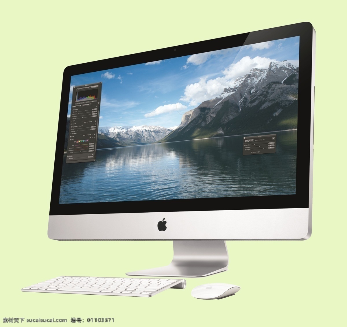苹果电脑 imac 苹果一体机 电脑 苹果 时尚 美国 美观 电脑网络 分层 源文件