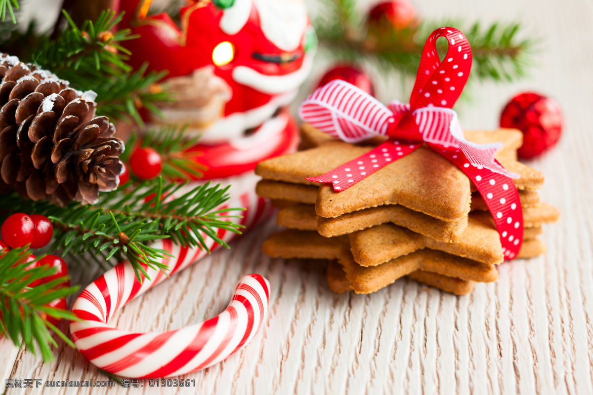 圣诞 饼干 装饰物 圣诞节 圣诞节元素 餐饮美食 圣诞装饰物 松枝 节日庆典 生活百科