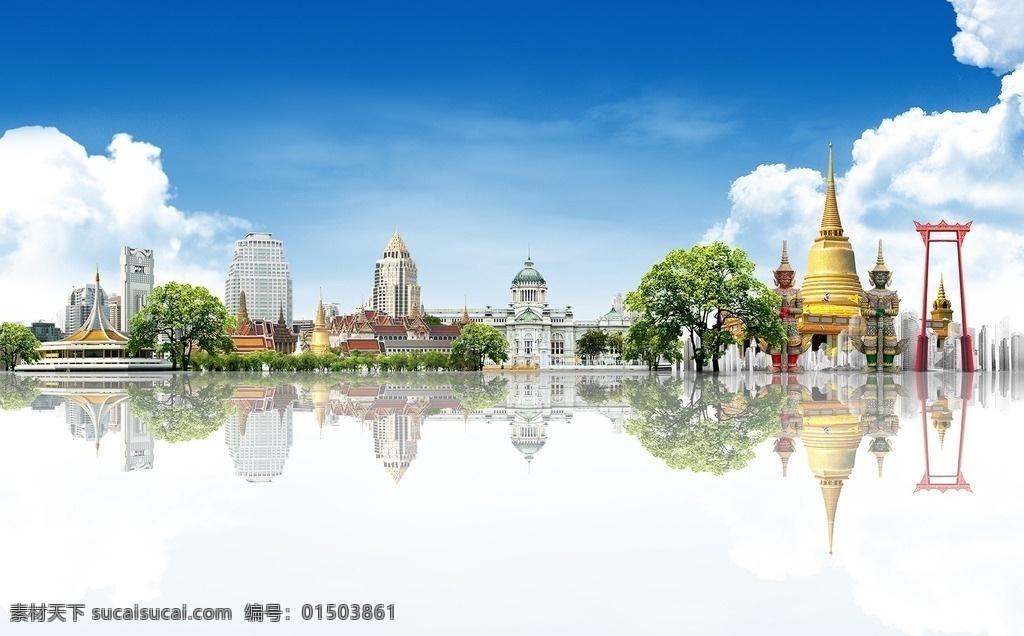 泰国风格建筑 泰国 城市建筑 城市风景 旅游名胜 旅游景点 国外旅游景点 国外城市风景 高清图片 环境设计 景观设计