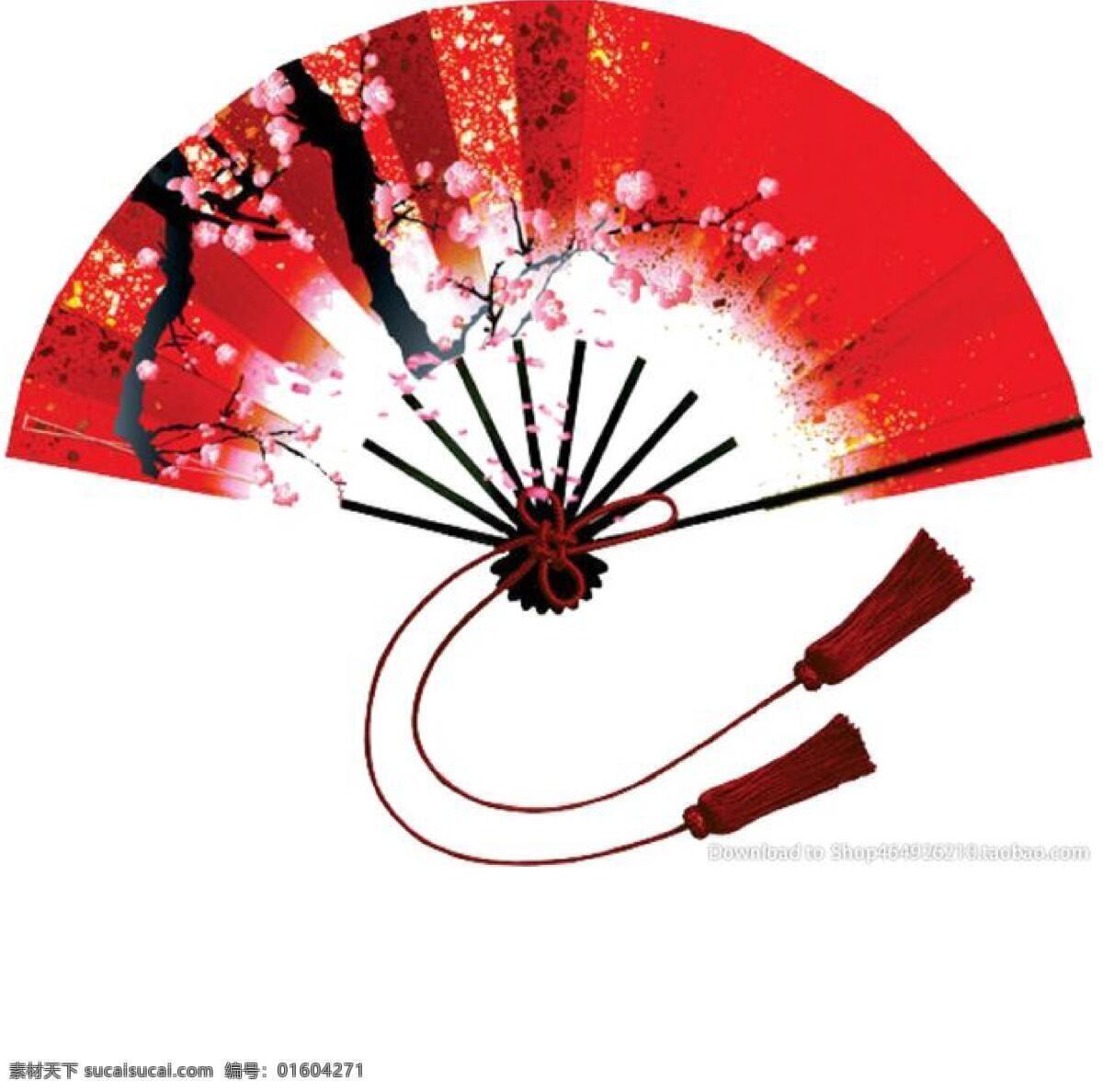 红色扇子 红色 扇子 吉祥 祝福 春节 文化艺术 节日庆祝