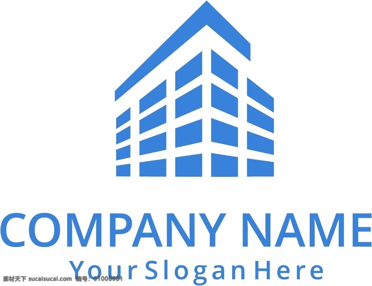 建筑 公司 logo logo图形 标志设计 公司logo 企业logo 创意 标志图标 矢量素材 白色