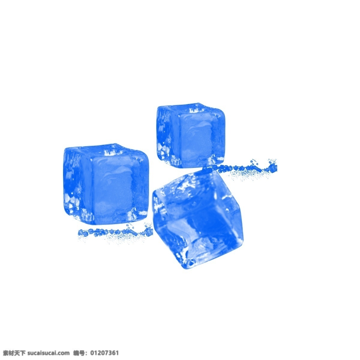 蓝色 冰晶 几何 冰 元素 冰块 几何冰晶 蓝色冰块 几何冰晶冰块