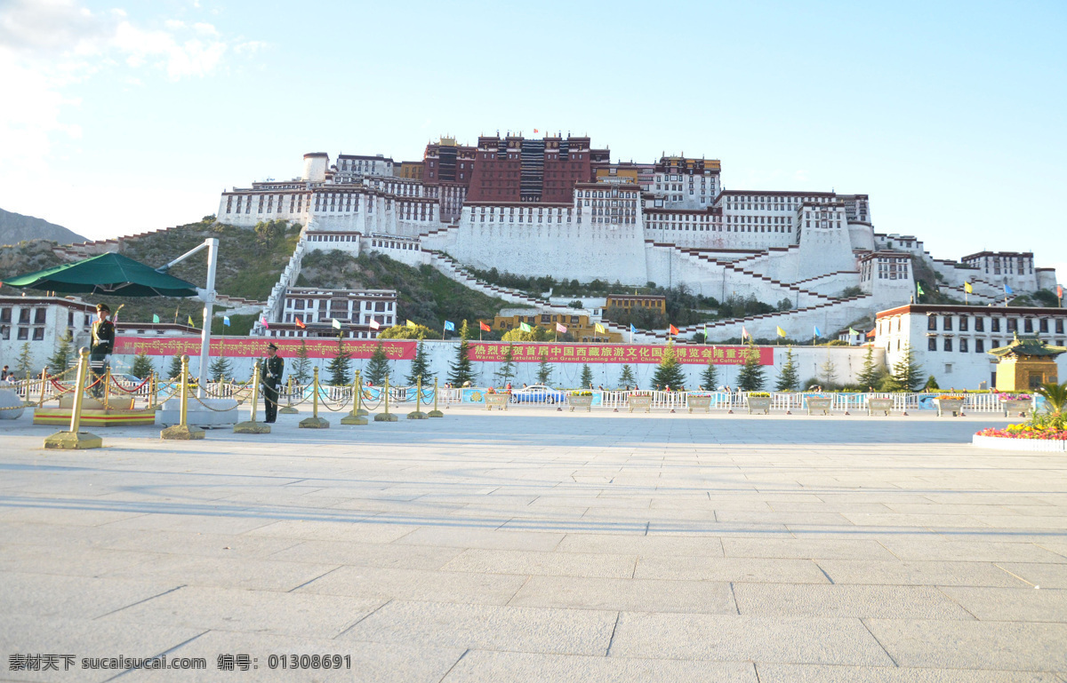 布达拉宫 西藏 高清 旅游 旅游摄影 国内旅游 白色