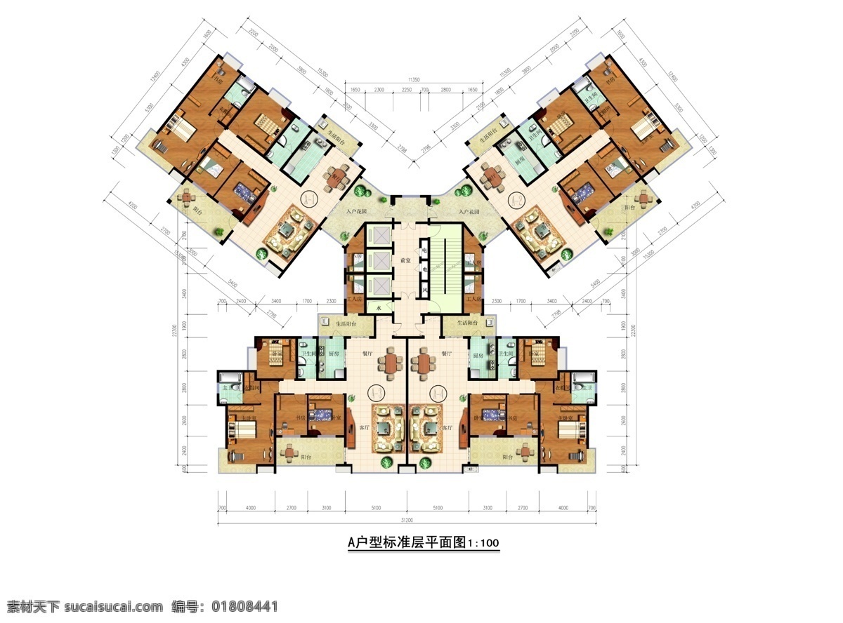 cad户型 分层 psd源文件 源文件 cad 户型 彩屏 模板下载 户型彩屏 上色 3d模型素材 cad施工图