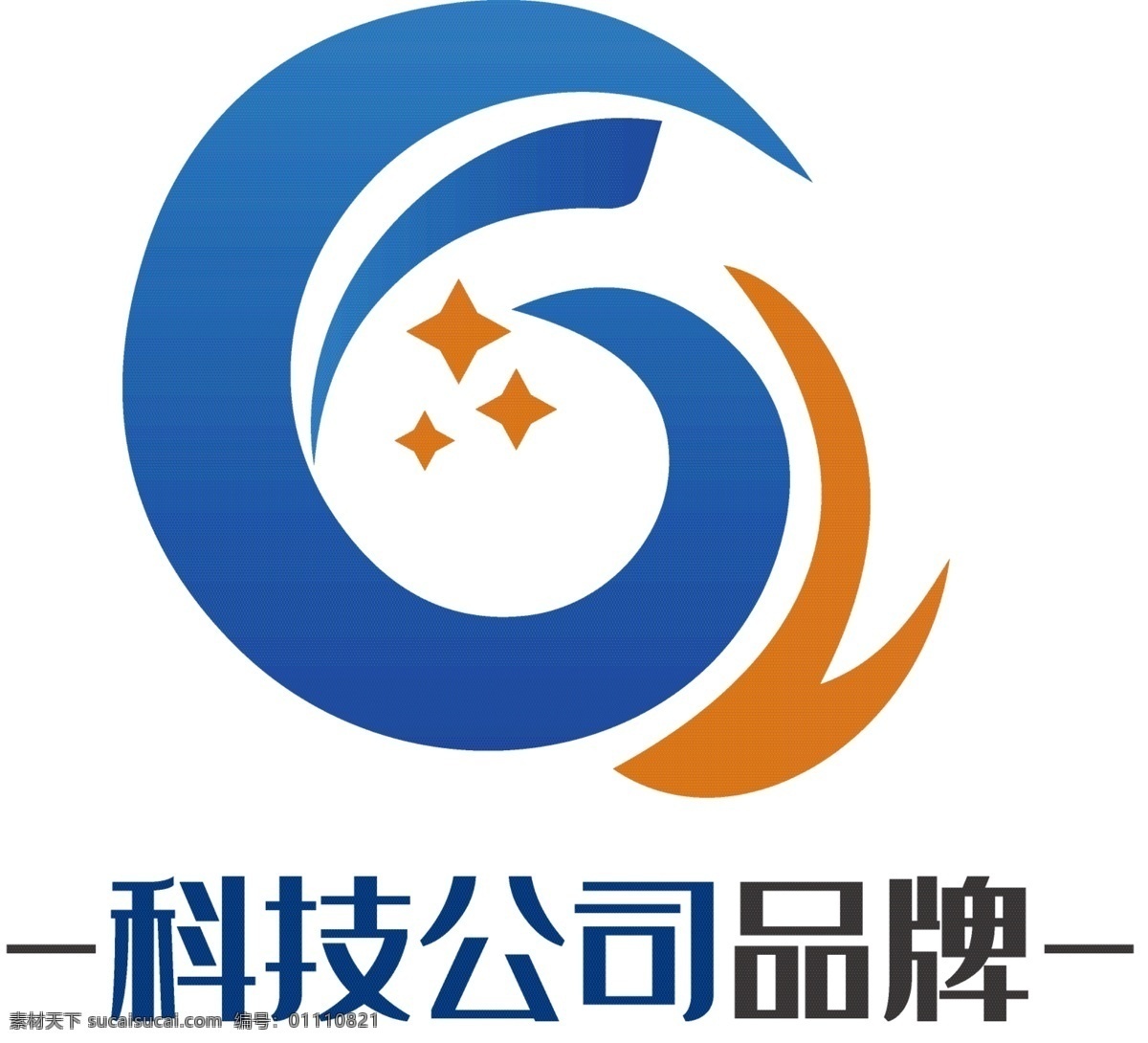 环保科技 生态 logo 标志 环保logo 蓝色渐变 环保公益 公益logo 生态科技 logo设计