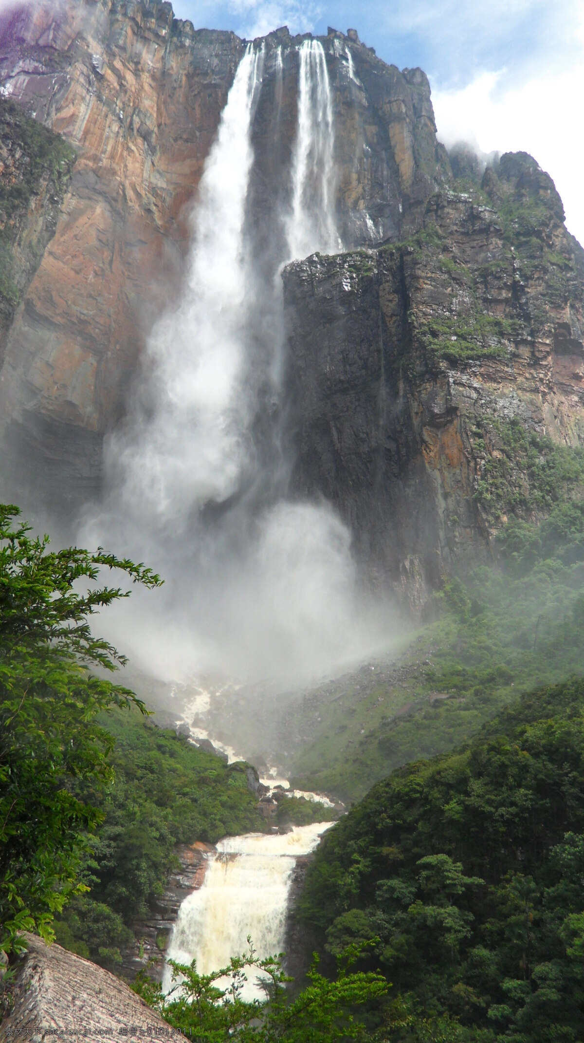 天使瀑布 瀑布 世界最长 壮观 千米高 委内瑞拉 天使 自然风景 自然景观