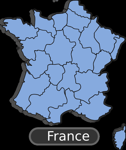 法国 地图 剪贴 画 矢量图 其他矢量图