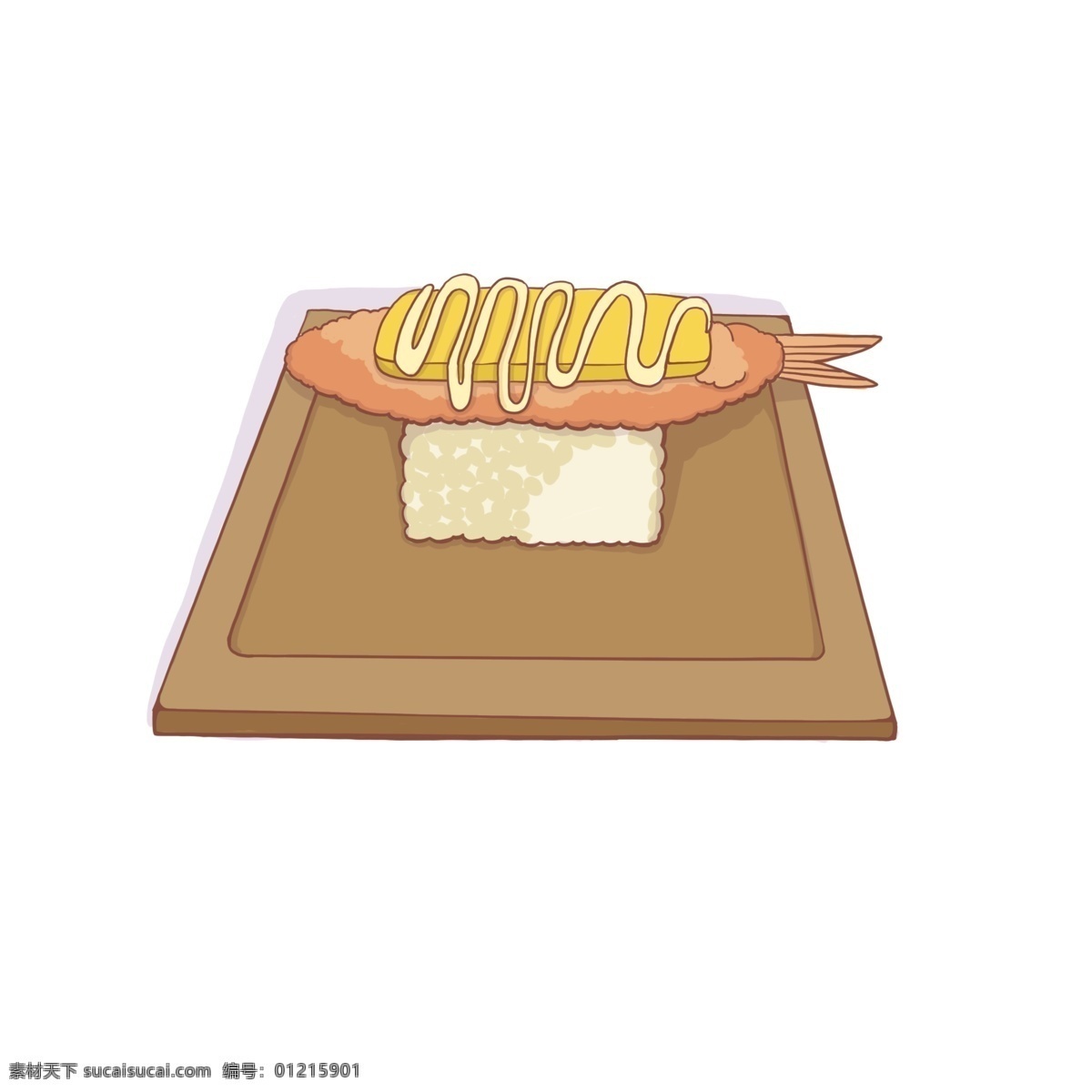 手绘 食物 日式 料理 商用 日式料理 小盘子 米饭