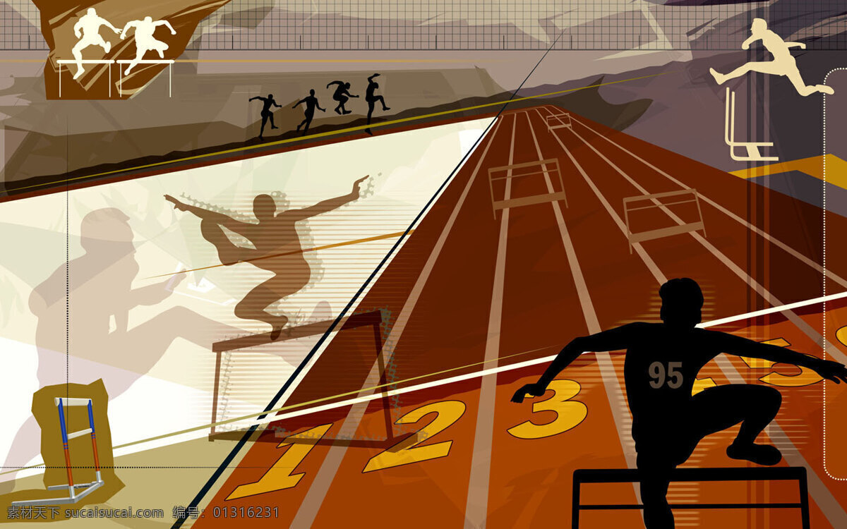 奥运 设计图库 体育运动 文化艺术 桌面 米 栏 设计素材 模板下载 110米栏 19宽屏 男子 95 矢量图 日常生活