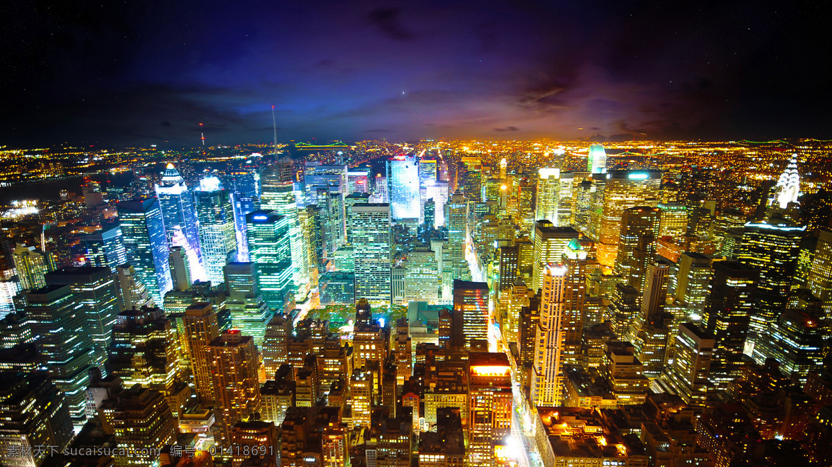 纽约夜景 天空 灯光 灯火通明 建筑 城市 纽约 繁华 国外旅游 旅游摄影