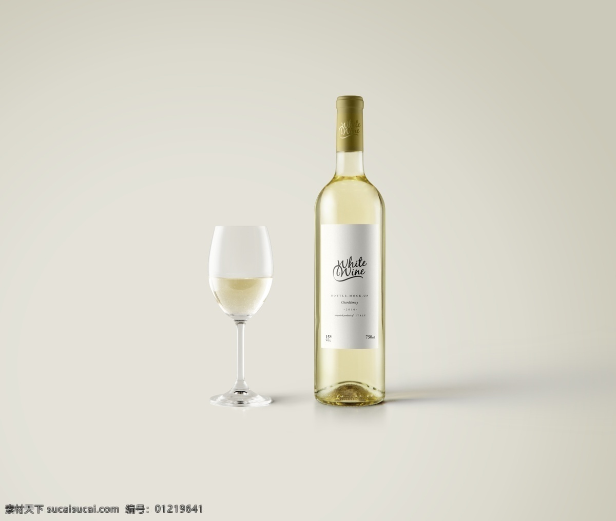 白葡萄酒 瓶 白葡萄酒瓶 样机 酒瓶样机 白葡萄样机 包装设计