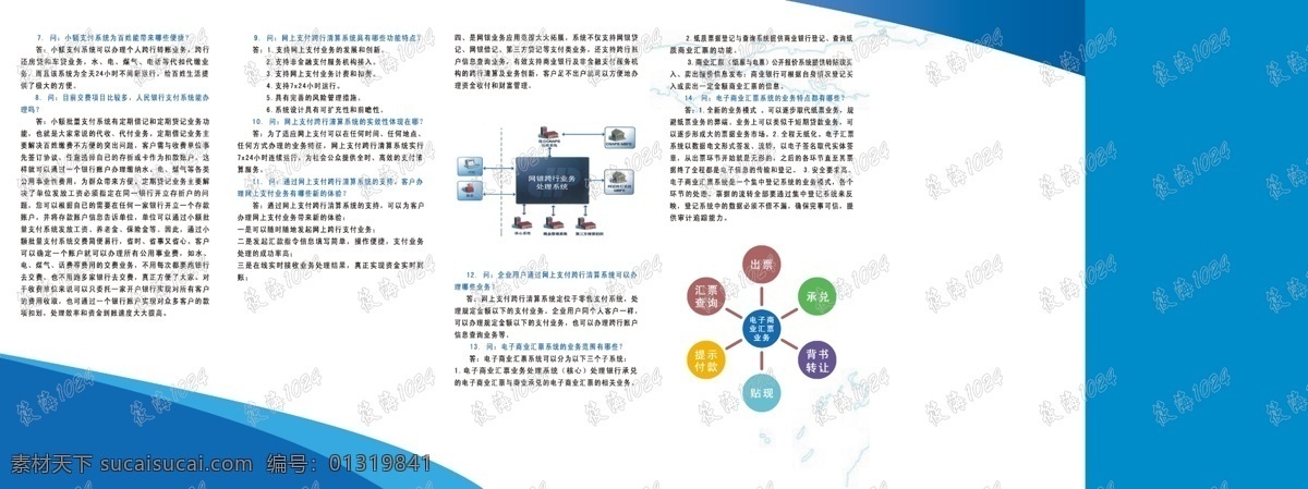 中国 现代 支付 系统 业务 知识 宣传 现代支付 六折页 手册 画册设计