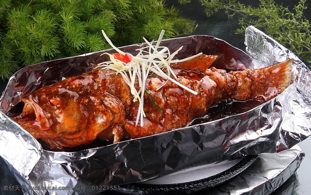 铁板鲈鱼 铁板 鲈鱼 特色 美味 风味 极品 自制 秘制 菜品图 餐饮美食 传统美食