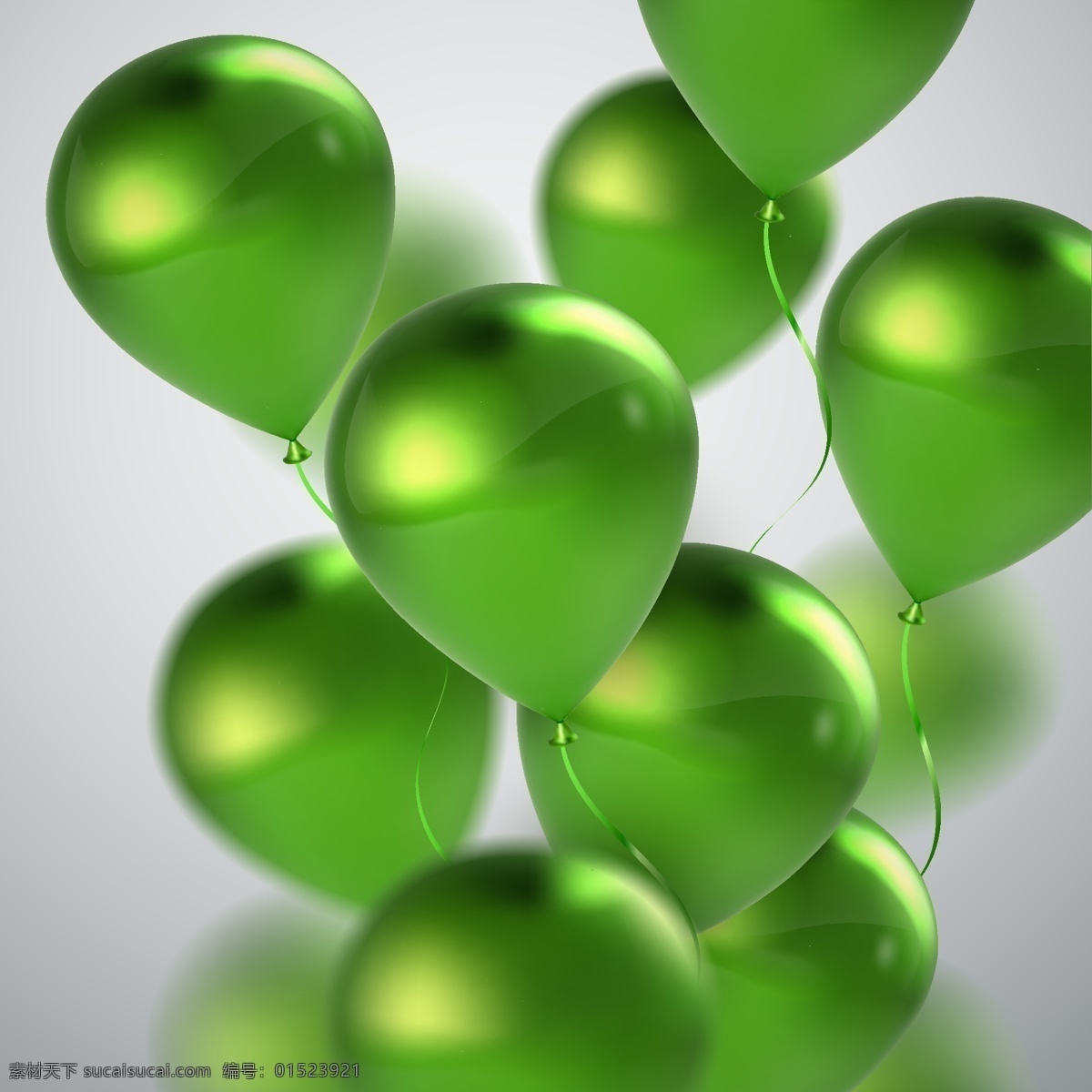 绿色气球背景 飞舞 绿色 气球 背景 底纹