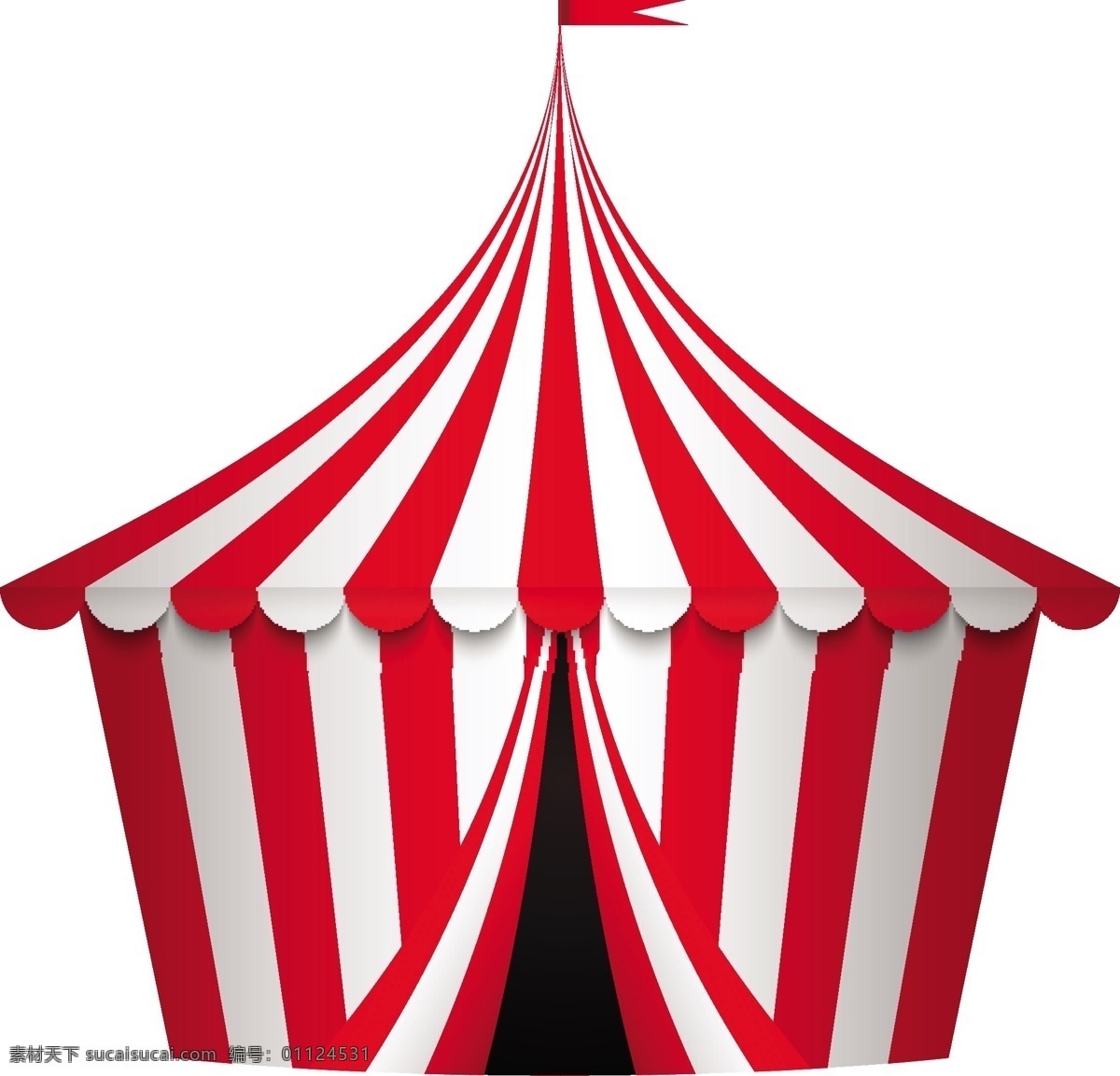 红色 马戏团 帐篷 矢量 模板下载 舞台 条纹 生活百科 矢量素材 白色