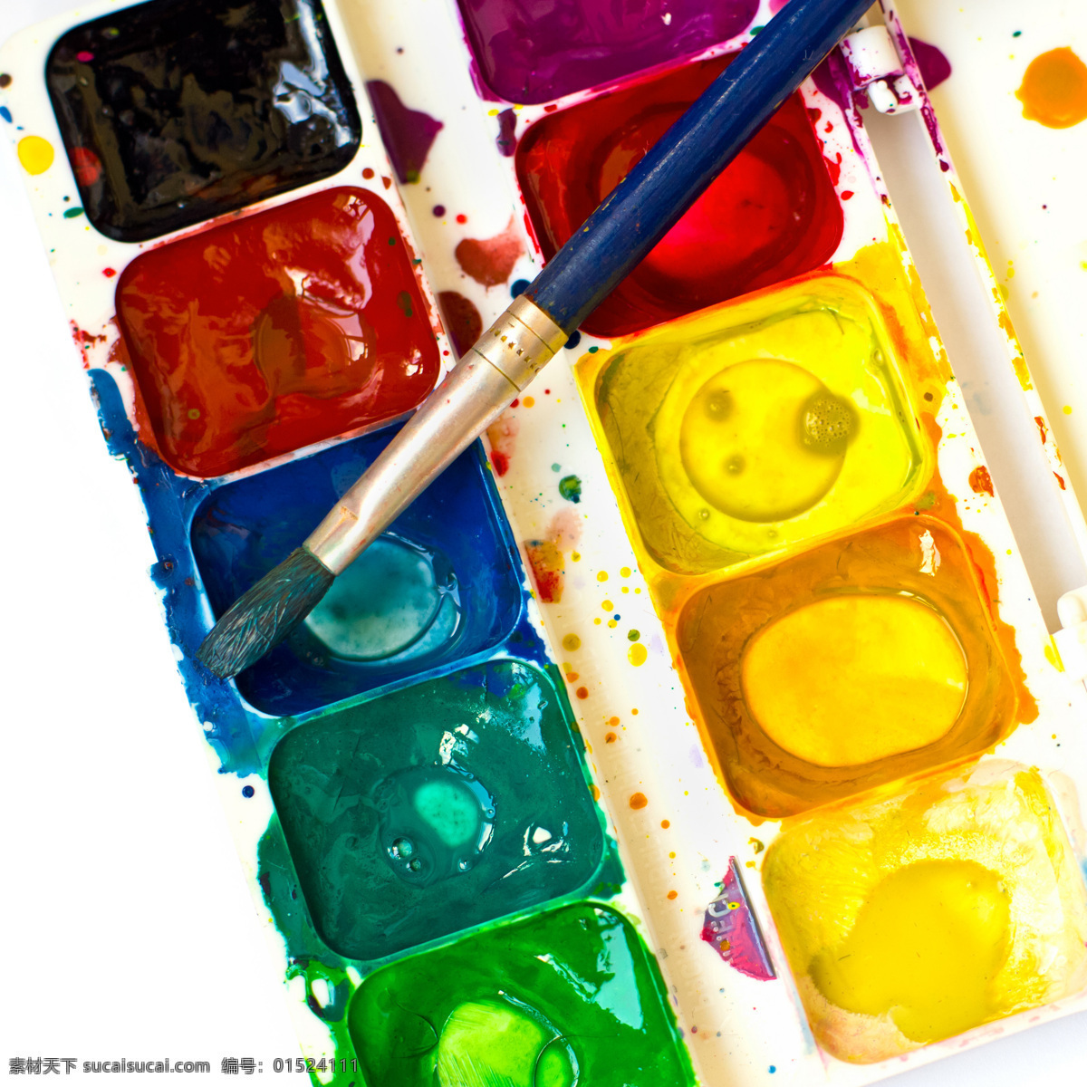 颜料 画笔 色彩 彩色 油画 水粉画 笔触 底纹背景 调色板 其他类别 生活百科