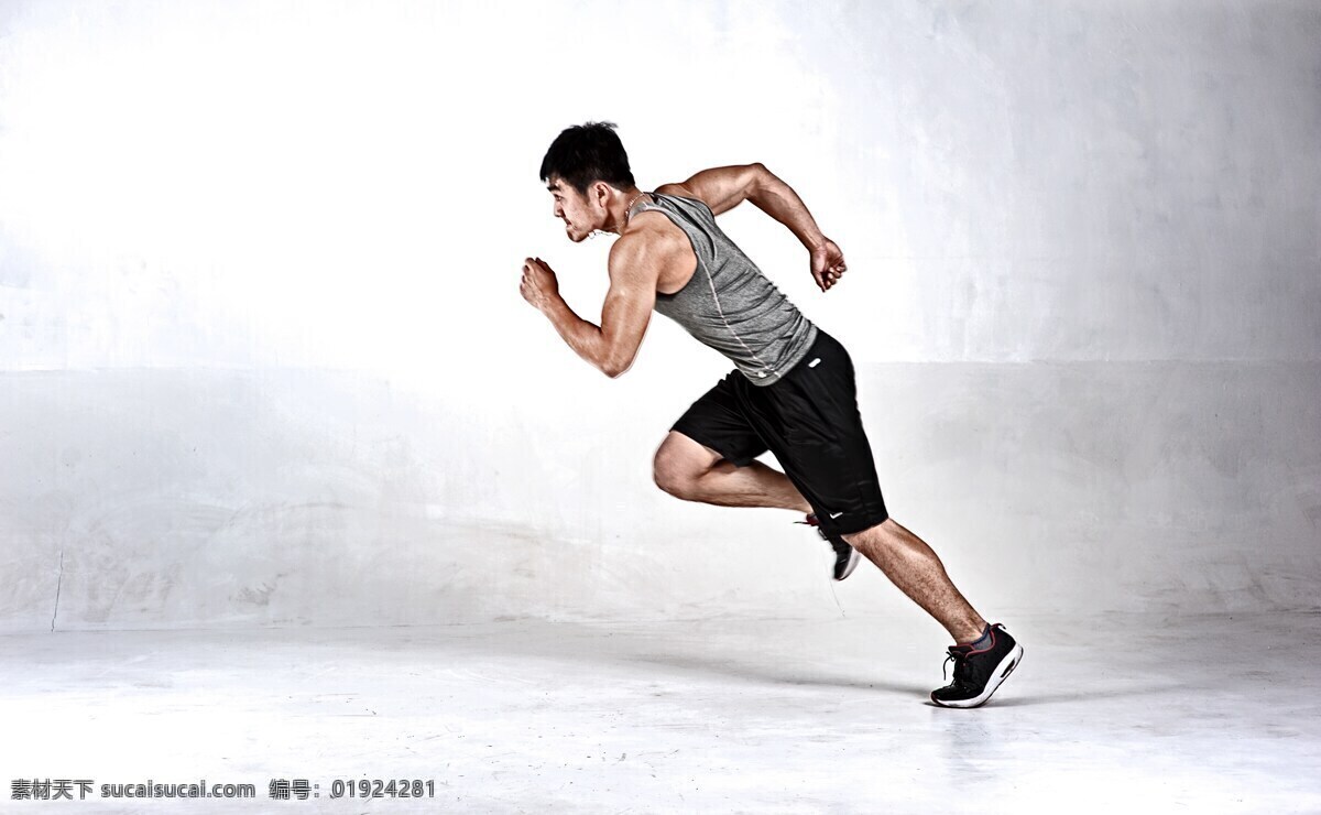 奔跑 摄影棚 耐力 运动 健身 人物图库 人物摄影