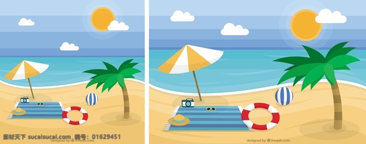 海滩 景观 背景 配件 树木 夏季 阳光 沙滩 假期 雨伞 棕榈树 度假 夏季海滩 毛巾 季节 沙滩伞 漂浮
