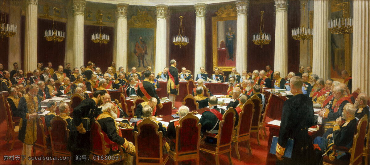 国家杜马庆典 俄罗斯 杜马 列宾 油画 巡回展览画派 文化艺术 传统文化