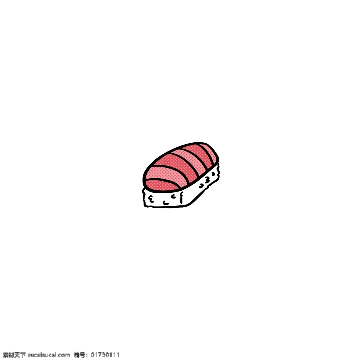 可爱 卡通 夏天 寿司 手绘 食物 图标 元素 餐厅 美食 三文鱼 饭团 日料 设计元素 小吃 茶点 零食