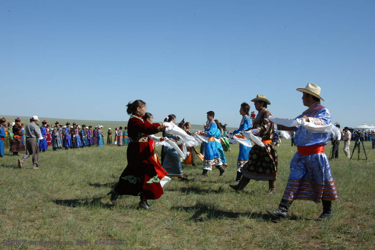 草原风光 草原 天空 大地 蓝天 哈达 蒙古 舞蹈 风光 自然景观 自然风景 摄影图库 300