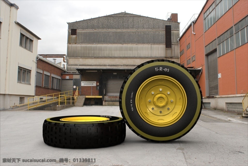 大 轮 tires 3d 车轮 轮胎 轮辋 3d模型素材 其他3d模型