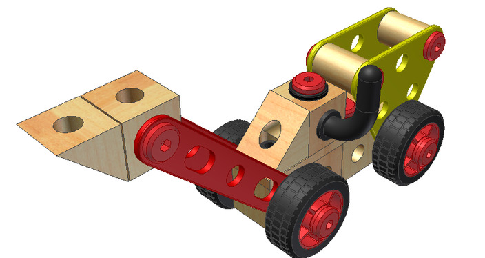 公司 宜家 建筑 套件 积木 简单 木材 玩具 发明家 组装 childrens 3d模型素材 其他3d模型