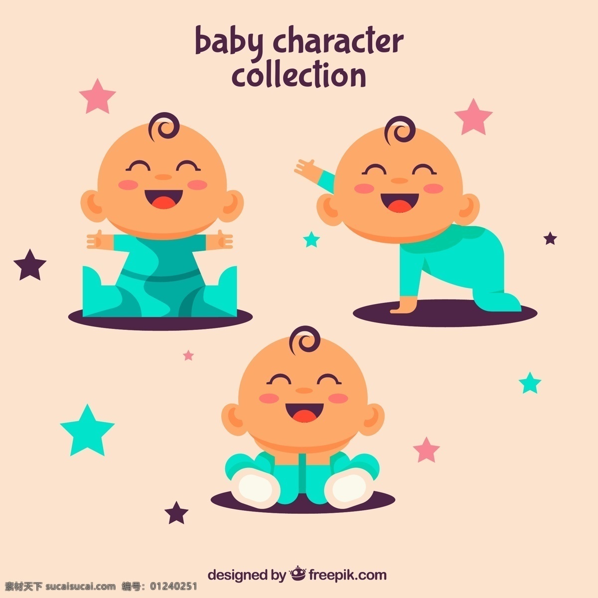 可爱笑脸婴儿 可爱 笑脸 婴儿 坐 笑 爬 星星 人物 人物图库 儿童幼儿