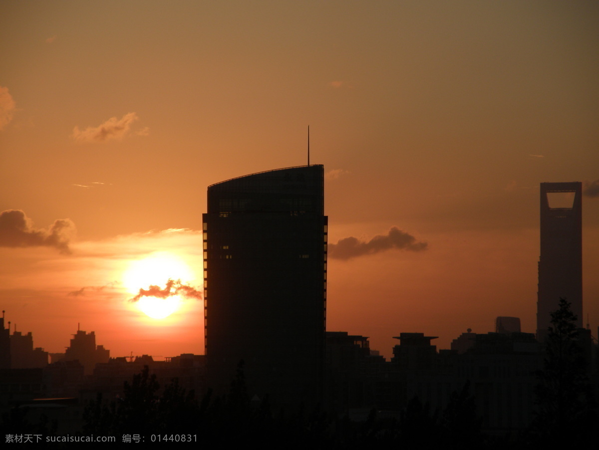 暮色 国内旅游 环球金融中心 剪影 建筑 楼房 旅游摄影 夕阳 永达大厦 psd源文件