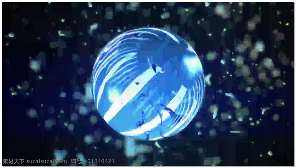 3d 液体 球 视频 蓝色 球体 星空 视频素材 动态视频素材
