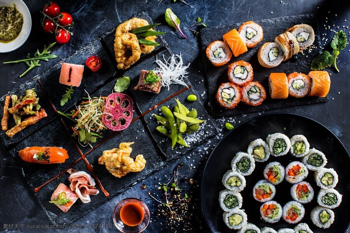 寿司 食物 美食 背景 桌面 餐饮美食 传统美食