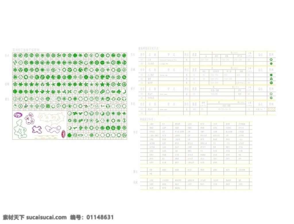 深圳 植物 cad 图例 集 cad图库 平面图库 立面图库 结构图 施工图纸 cad设计图 源文件 dwg cad植物 cad图纸