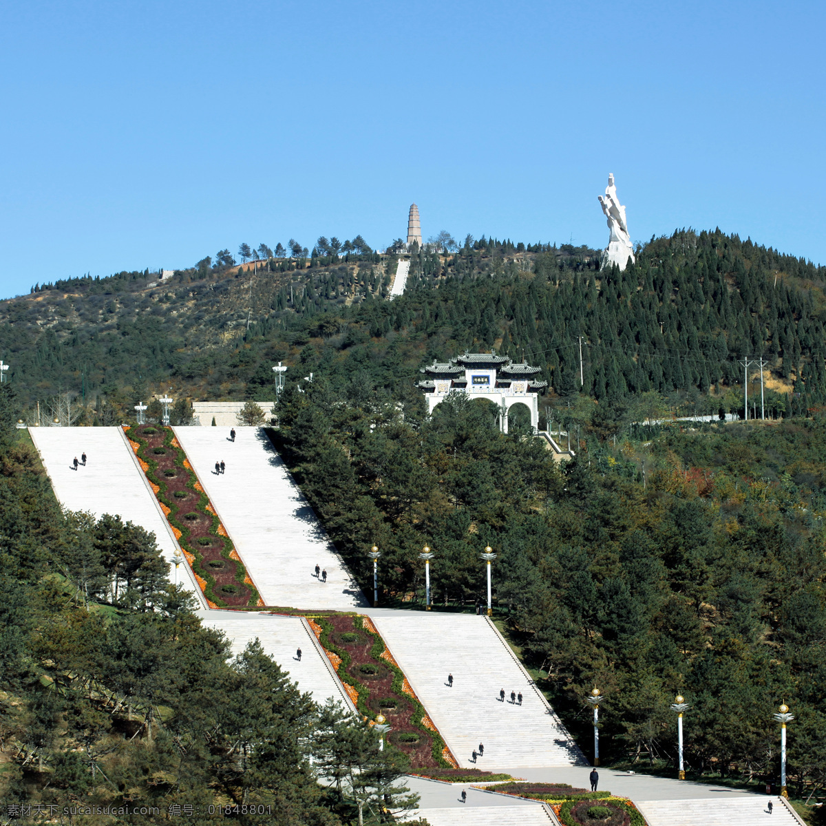 山西 晋城 白马 寺山 建设工程 白马寺山 道路 建筑景观 自然景观