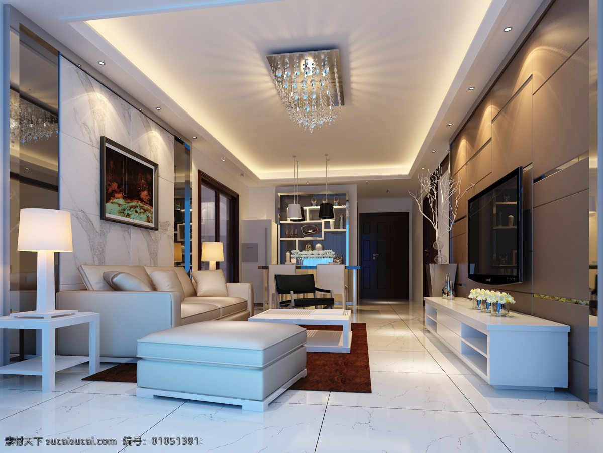 客厅 现代客厅 3d 现代 室内设计 环境设计