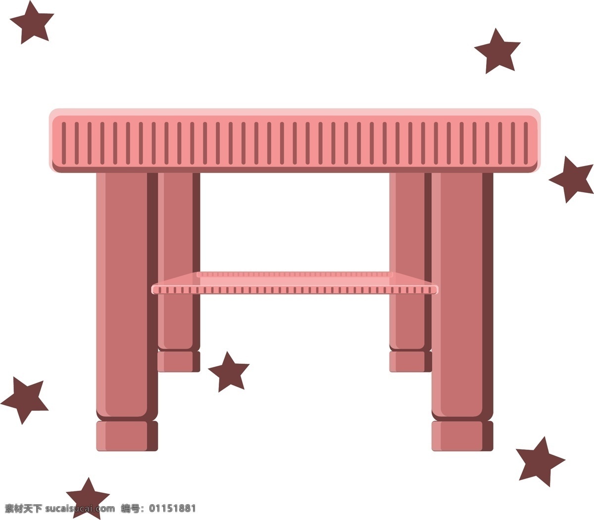 生活用品 家具 桌子 设计元素 粉色 公主风
