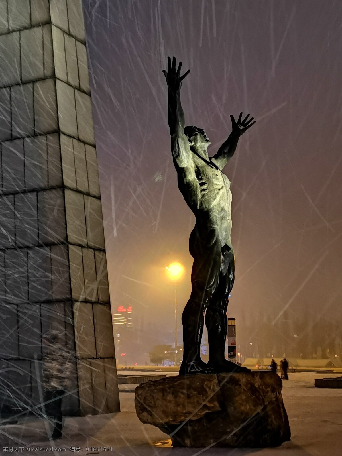 长春 地标 解放广场 雕塑 冰雪 冬季 旅游摄影 国内旅游